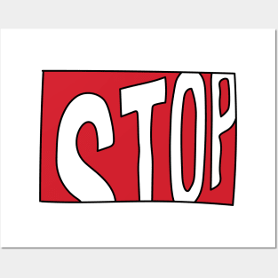 Stop sign Posters and Art